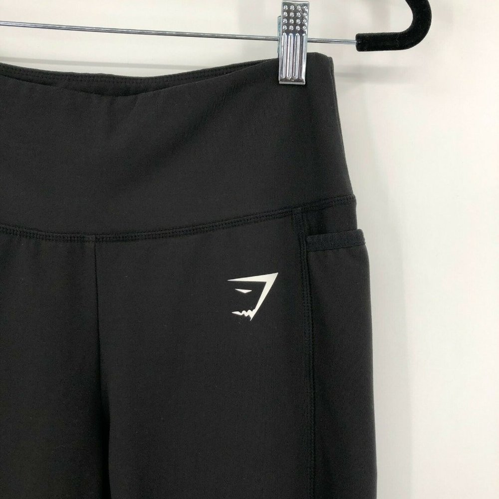 Gymshark Dreamy Sculpture Side Pockets Athletic Yoga Leggings Black Womens S - Picture 4 of 7